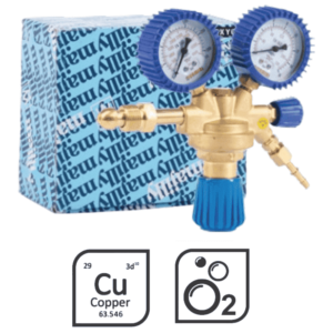 منظم أوكسجين نحاس Oxygen Regulator OXYTURBO Type – Durmiri Brand